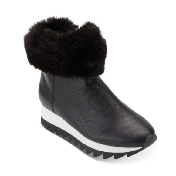 Dkny Shoes - DKNY Womens Al Faux Leather Cold Weather Ankle Boots Black Size 6 New In Box